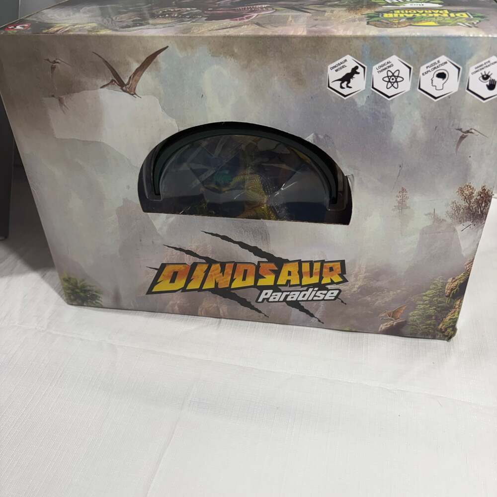 Dinosaur Paradise Toy Figure Set w/ Storage Case Educational Play Set